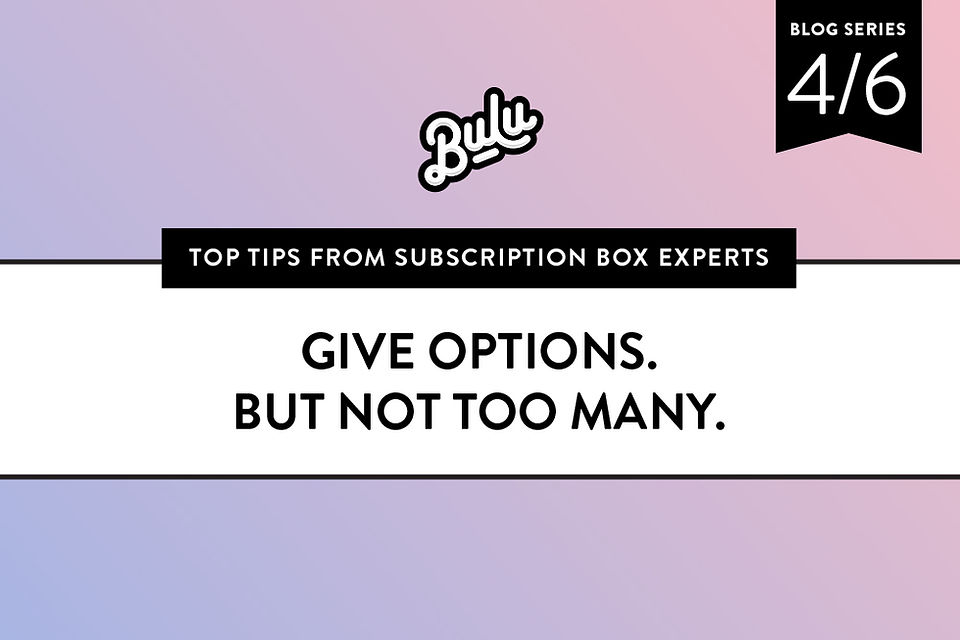 Subscription box tip grid image.