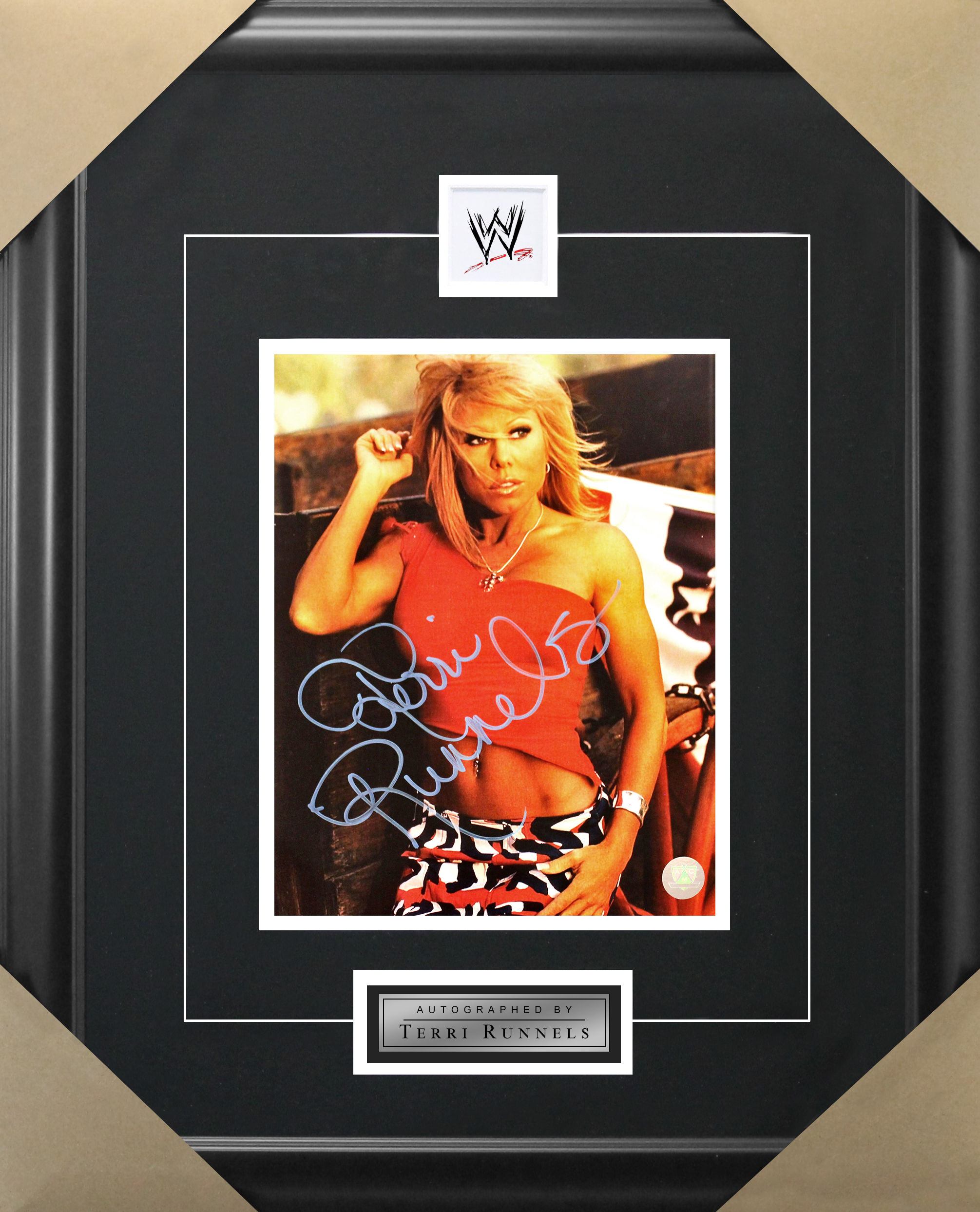 Terri Runnels Signed 8x10 Red Frame
