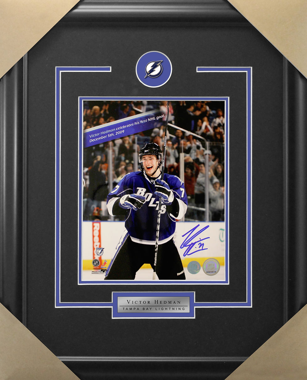 Victor Hedman Signed 8x10 Frame