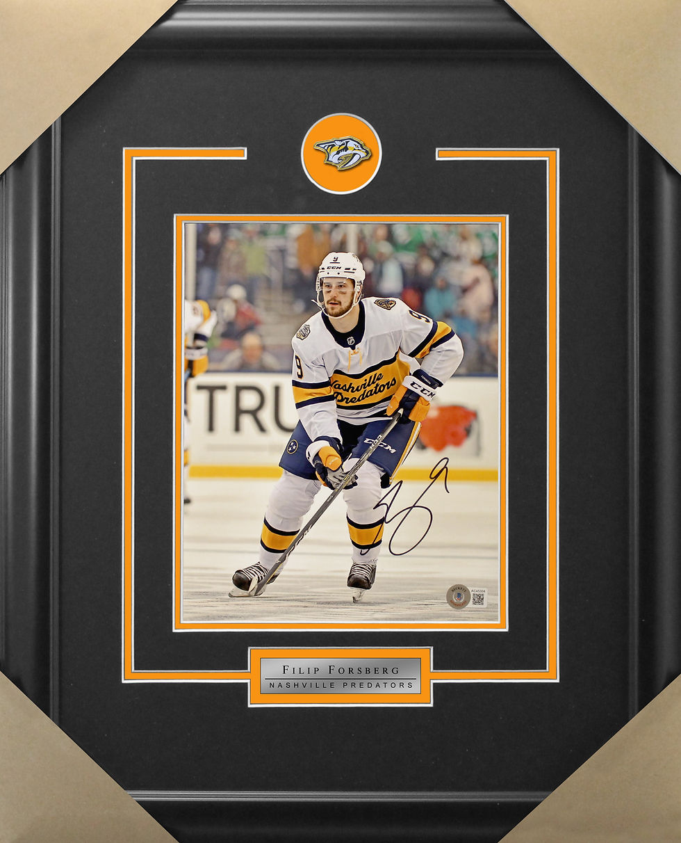 Filip Forsberg Signed 8x10 Classic Frame