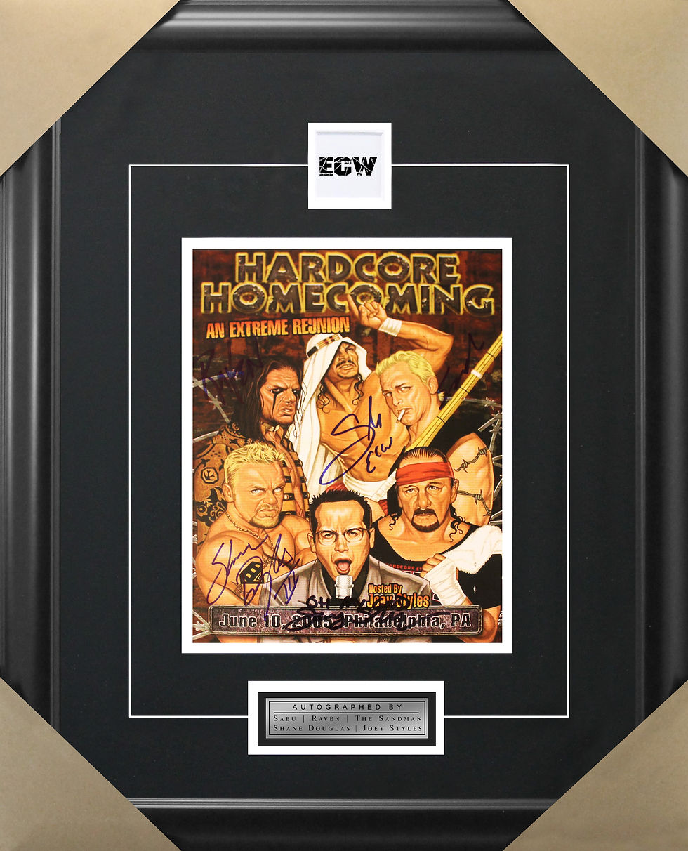 Hardcore Homecoming Signed 8x10 Frame