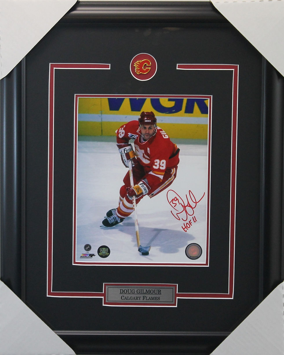 Doug Gilmour Signed 8x10 Calgary Frame