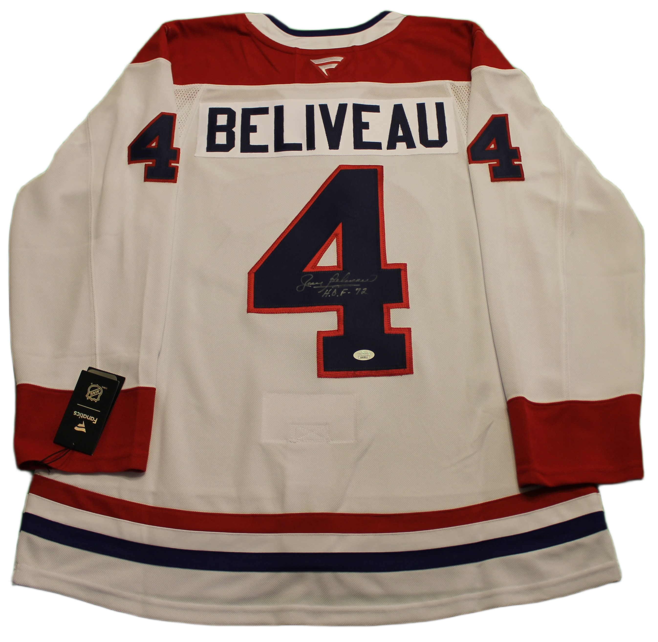 Jean Beliveau Signed Away Jersey