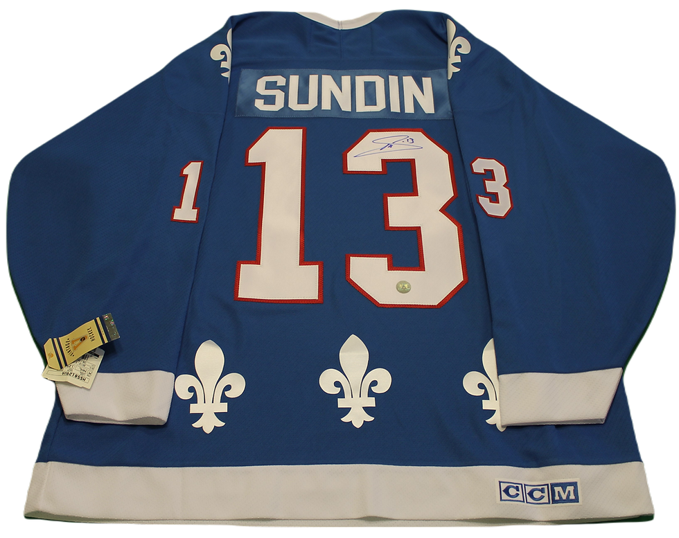 Mats Sundin Signed Quebec Jersey amcmemorabilia