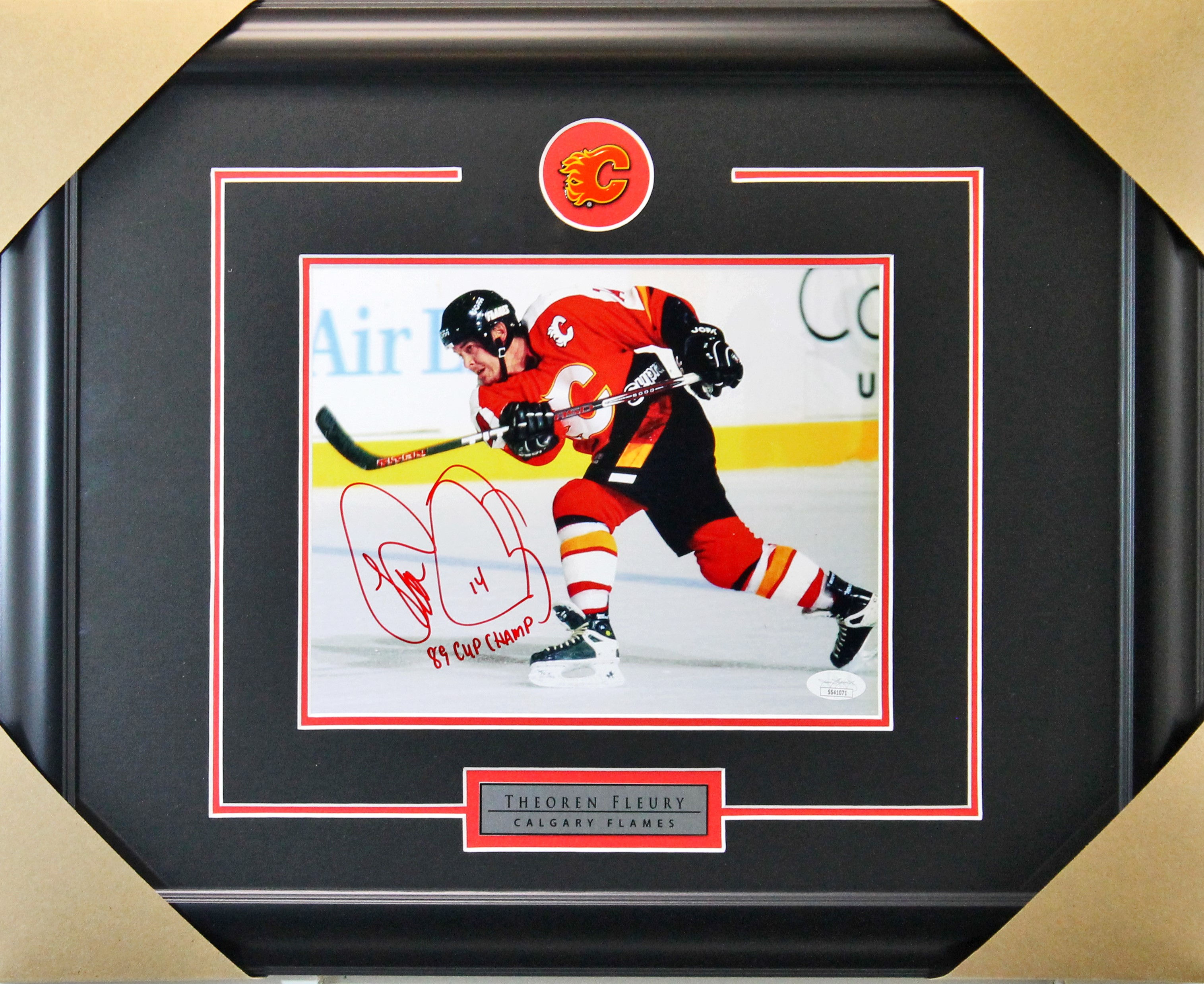 Theoren Fleury Signed 8x10 Frame