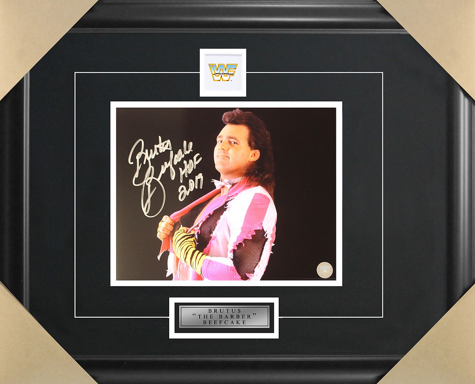 Brutus Beefcake Signed 8x10 Pink Frame