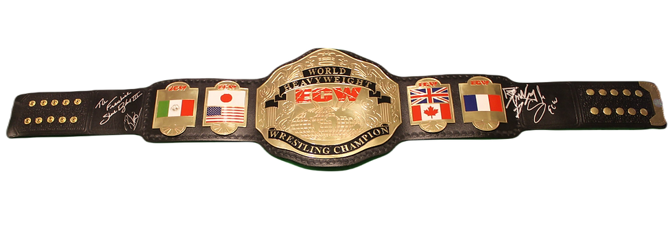 Sabu/Douglas/Rhino/RVD Signed ECW Belt