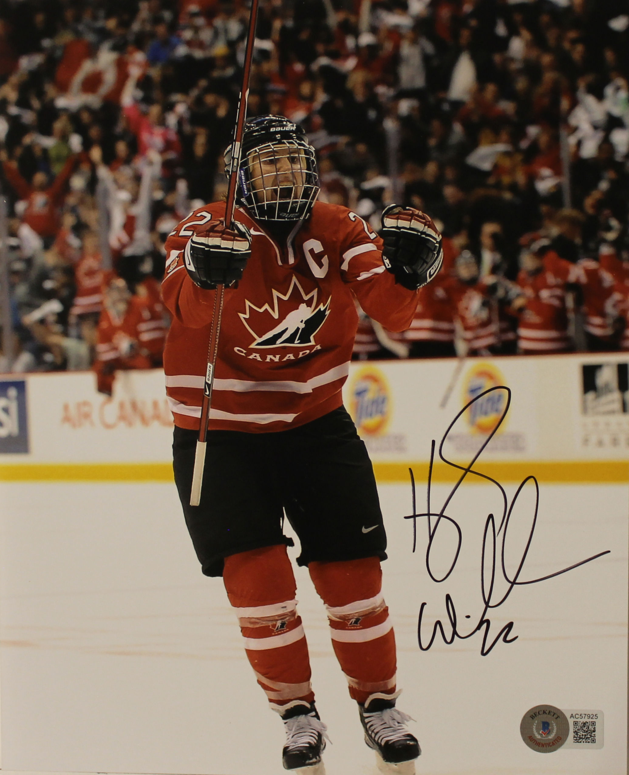 Hayley Wickenheiser Signed 8x10 Goal Photo