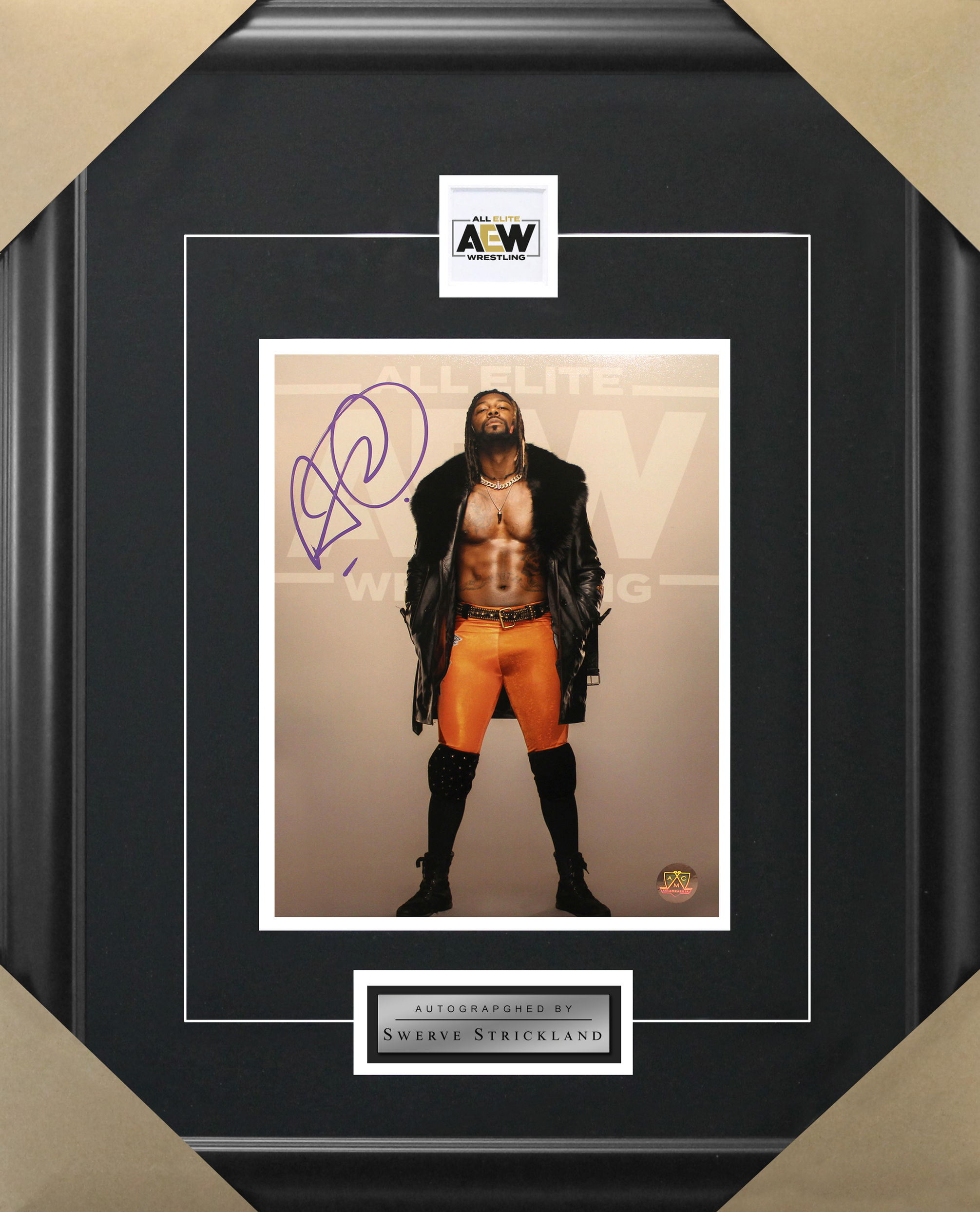 Swerve Strickland Signed 8x10 Frame