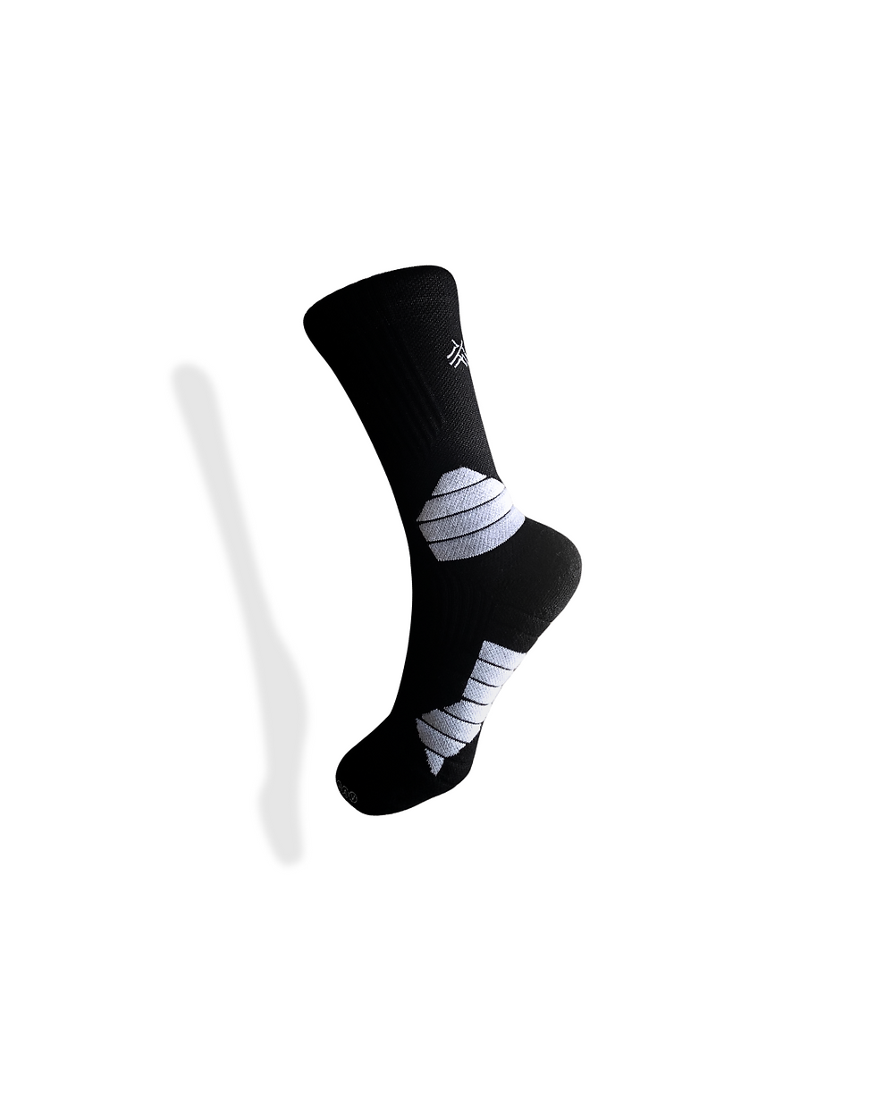 Sweat Shield Crew Performance Socks | Black