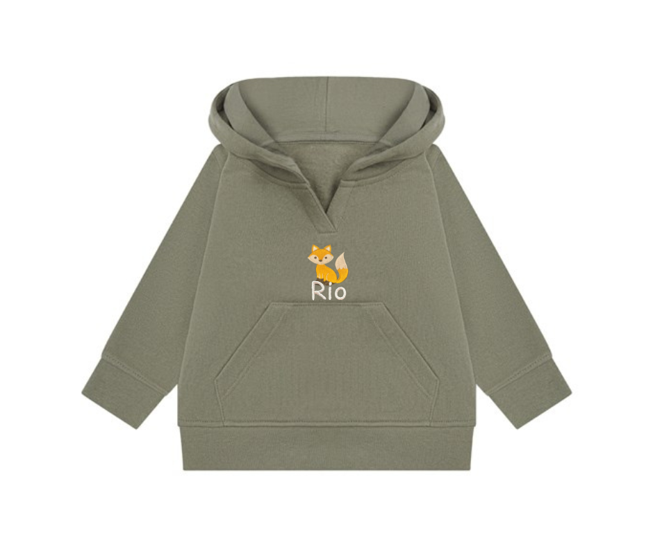 Thumbnail: Baby Hoodie - Fox - Personalised