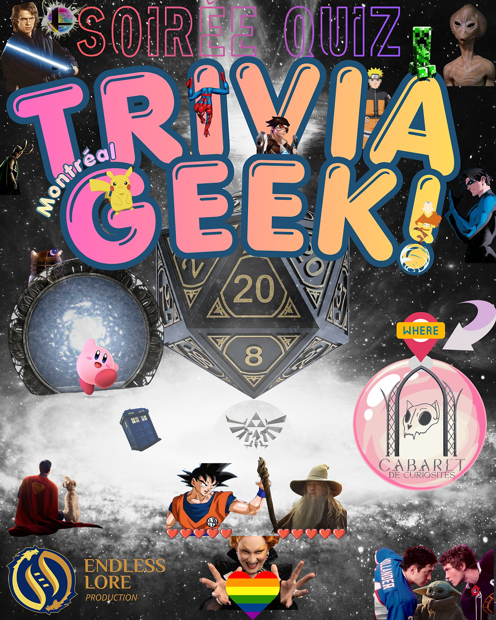 Soirée Trivia 100% Geek!