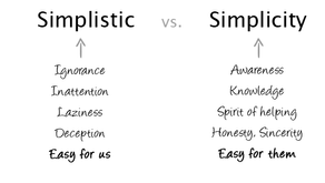 Why the Desire to Simplify Can Inhibit Innovation
