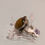 Thumbnail: Silver plated tigers eye ring - uk size P