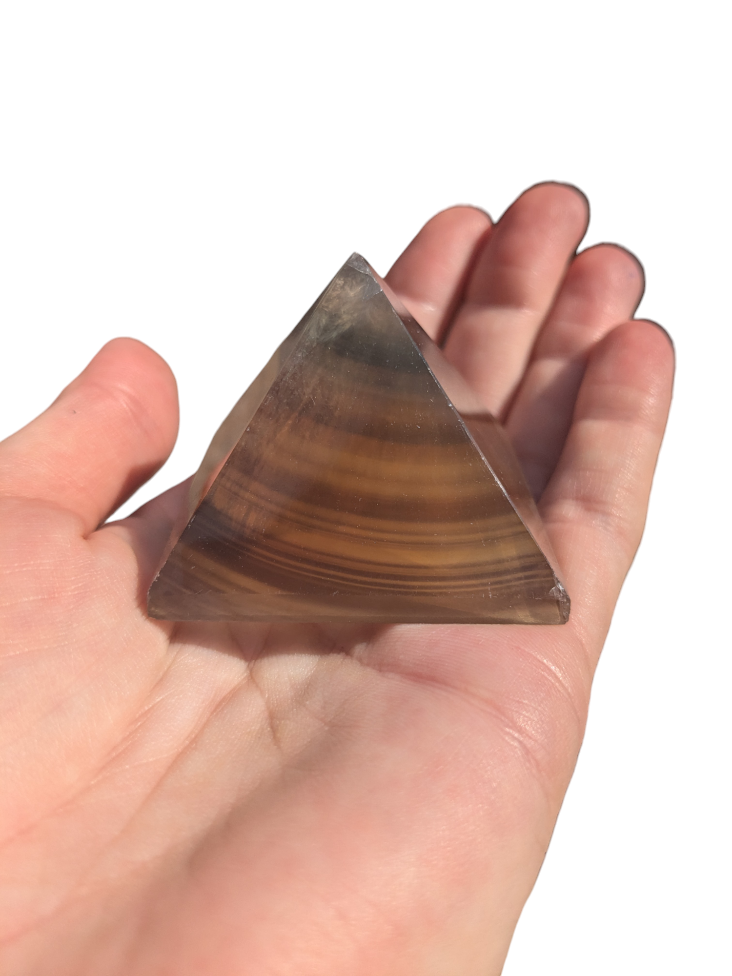 Fluorite pyramid