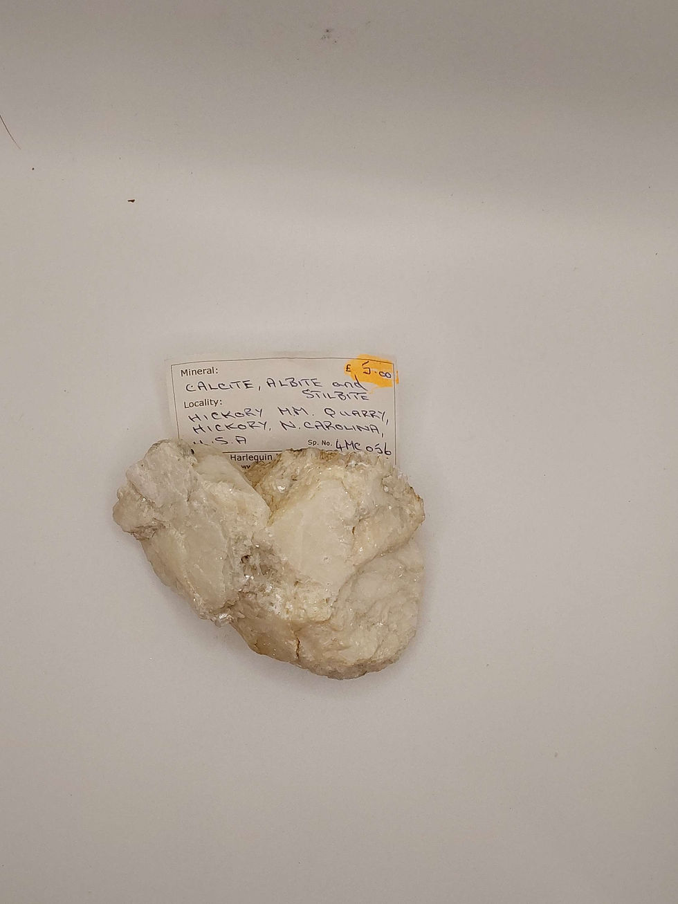 Thumbnail: Calcite, Albite and Stibite raw piece