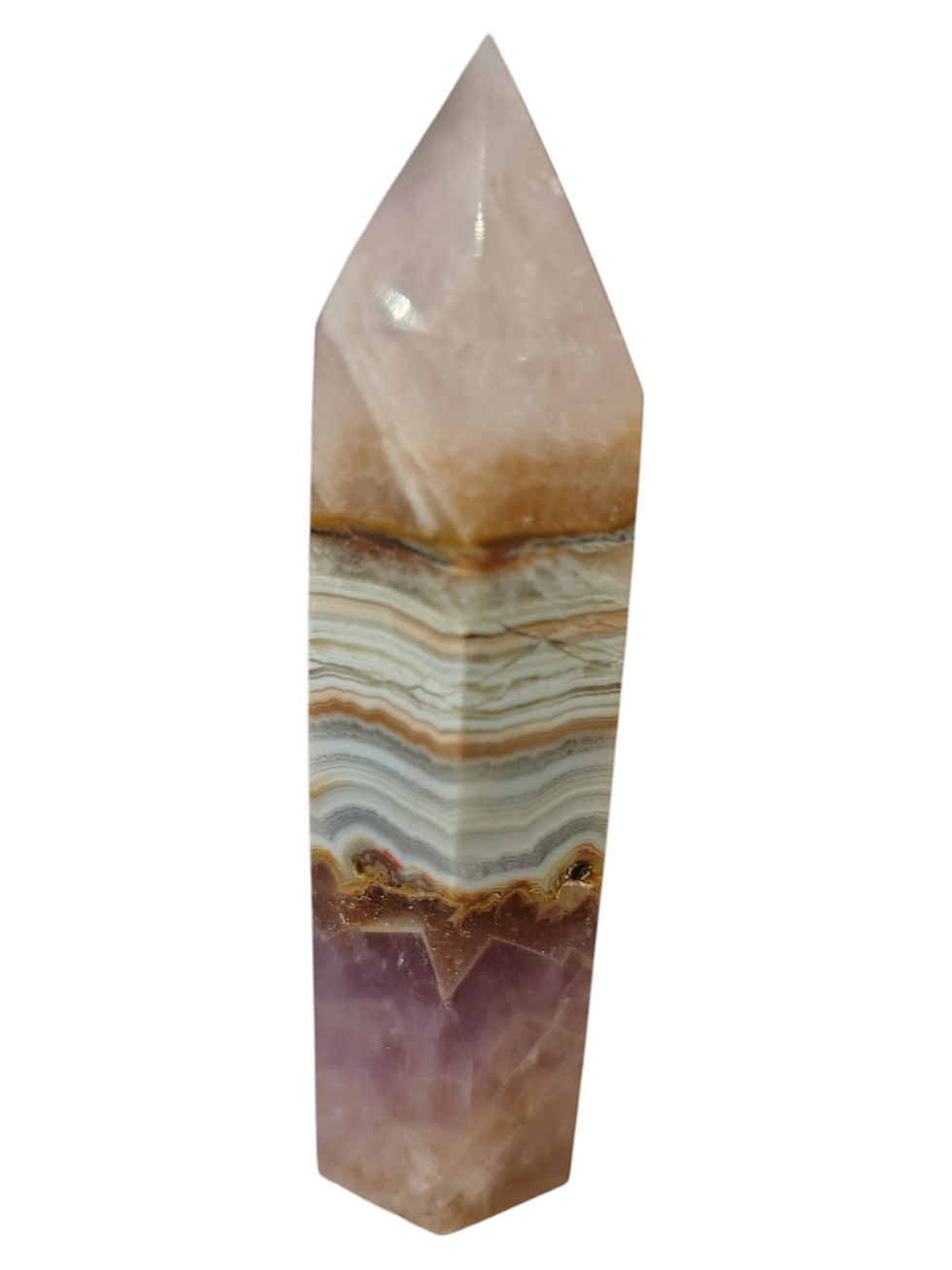 Thumbnail: Amethyst lace agate tower