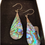 Thumbnail: Sterling silver abalone shell earrings