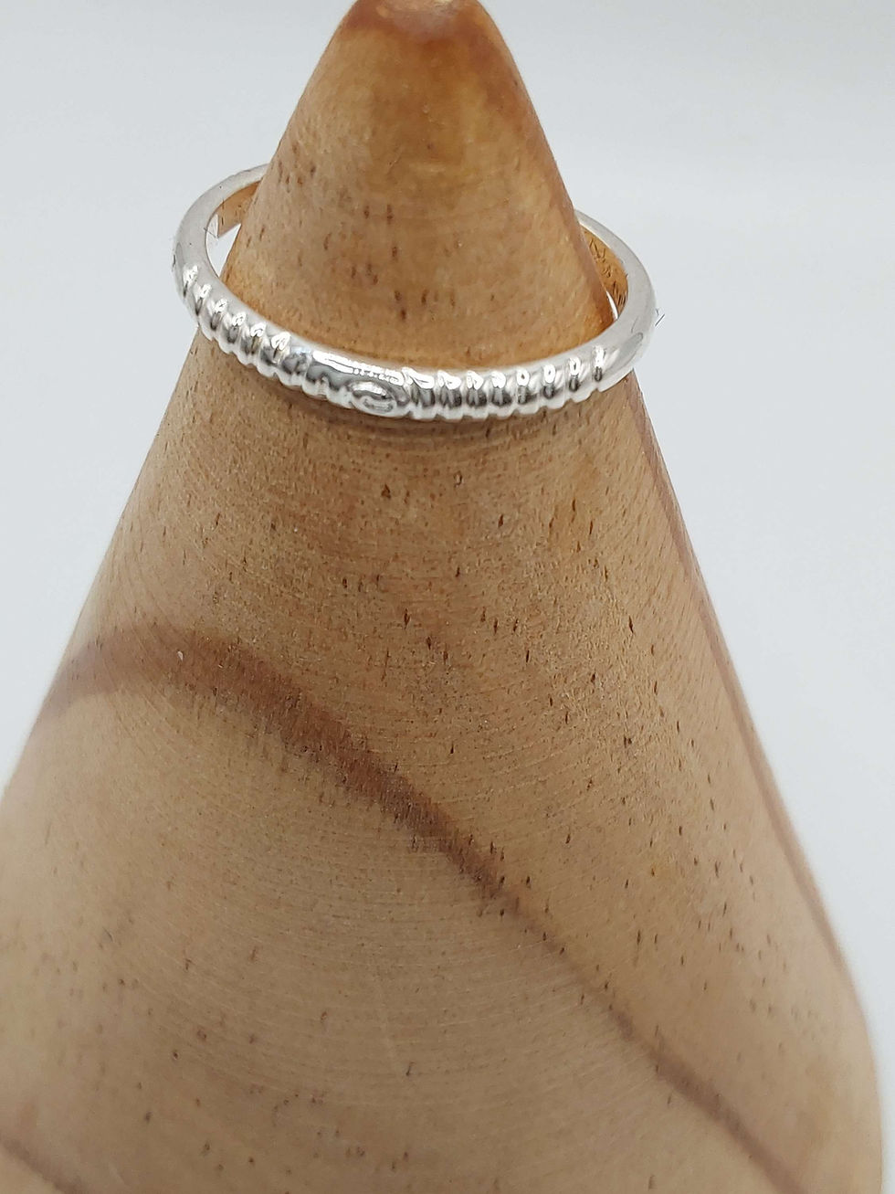 Thumbnail: Sterling silver band ring - size P