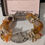 Thumbnail: Dragon vein, red and fossil agate stretchy bracelet
