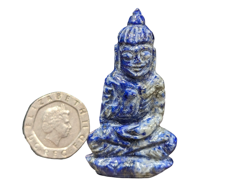 Thumbnail: Lapis lazuli carved buddha