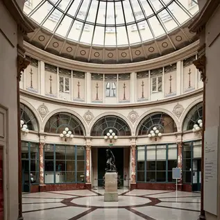 Лувр, галерея, Париж, искусство, архитектура, интерьер