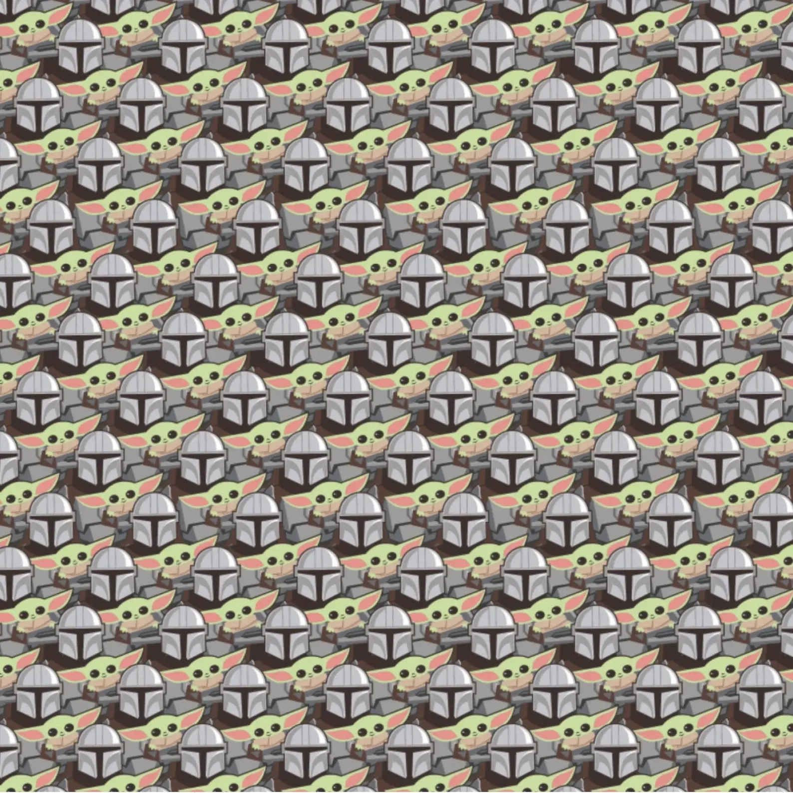 Star Wars Fabric - Mandalorian Fabric - Multi Star Wars Mandalorian Stickers - 1