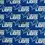 Thumbnail: NFL Detroit Lions Cotton Fabric Blue and Retro