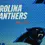 Thumbnail: NFL Carolina Panthers Cotton Fabric Logo, Mini Dot, Retro, Distressed