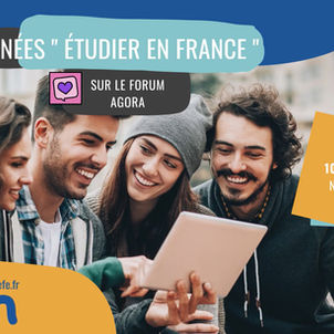 Journées “Étudier en France” sur AGORA Monde10,11,12 novembre 2022