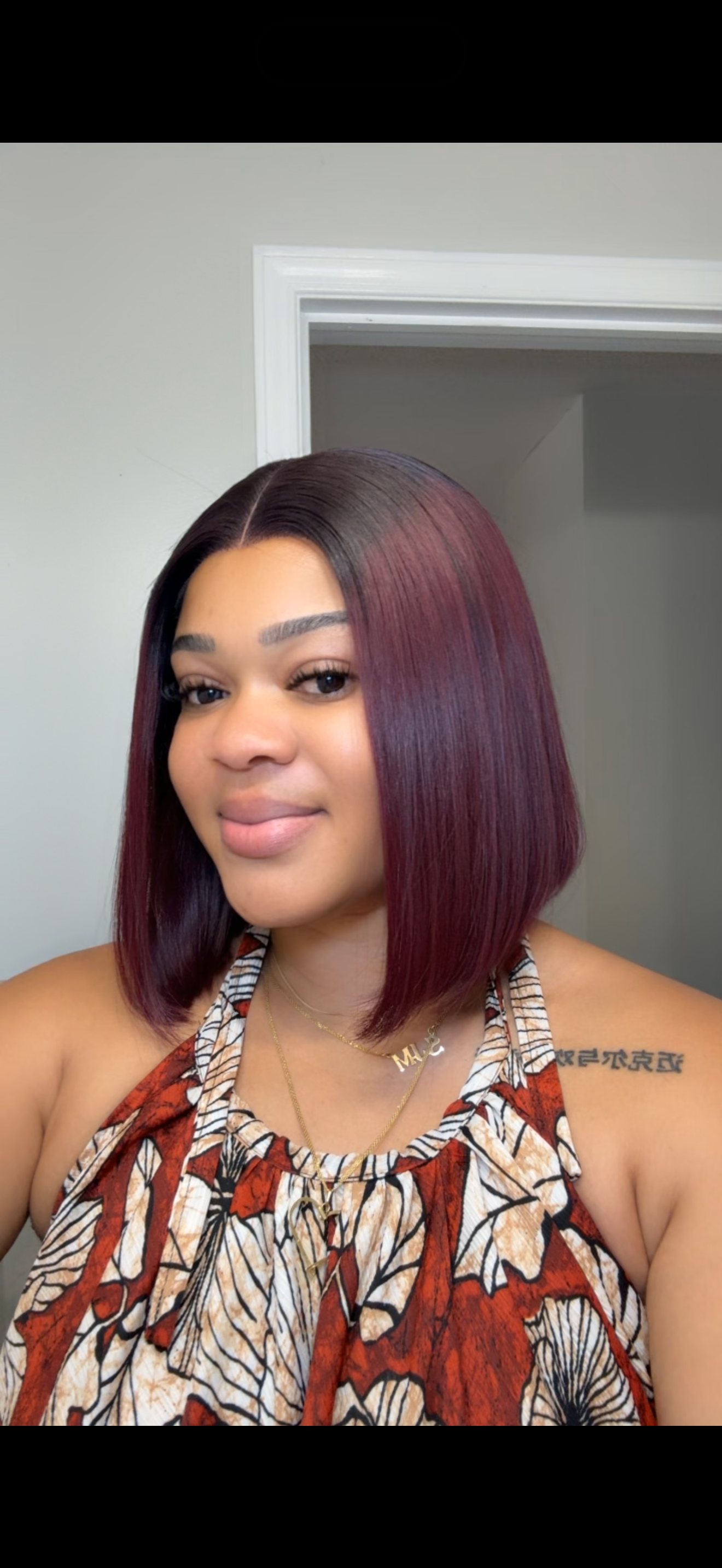 MS IBHADE RAW BURGUNDY 10INCHES