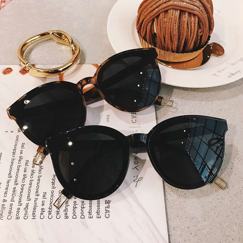 Thumbnail: Oval-Frame Resin Acetate Sunglasses