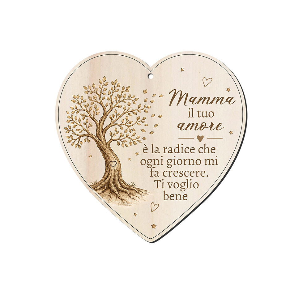 Miniatura: Radici del Cuore - Cuore con Albero della Vita stampato