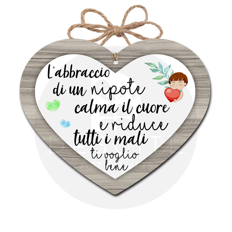 Cuore con Dedica Nipote