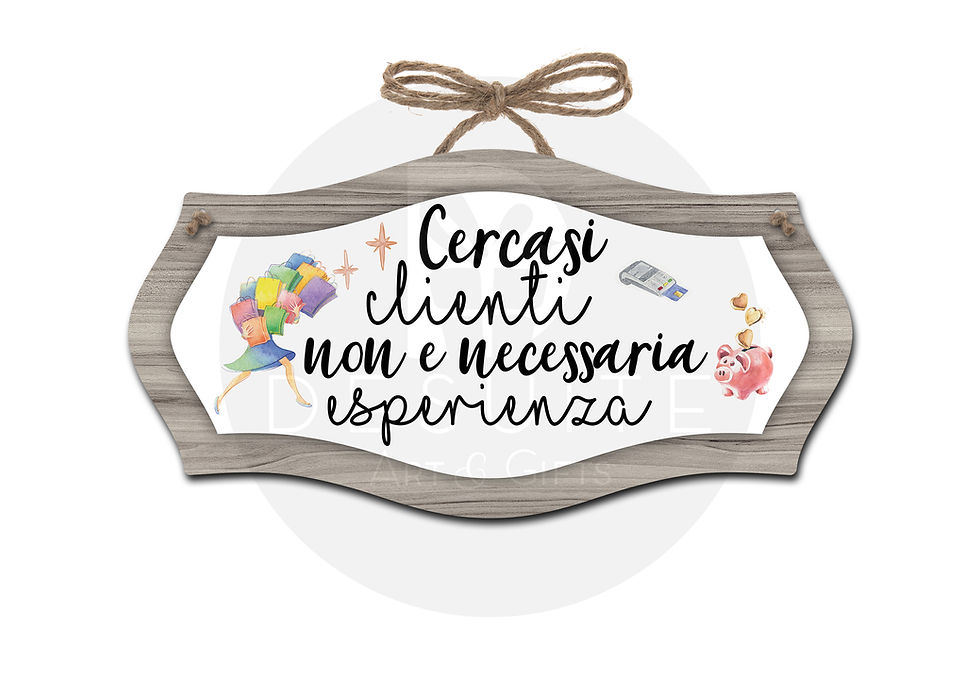 Targhetta Cercasi clienti