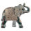 Thumbnail: Thai Brushed Gold and White Verdigris Elephant - Small