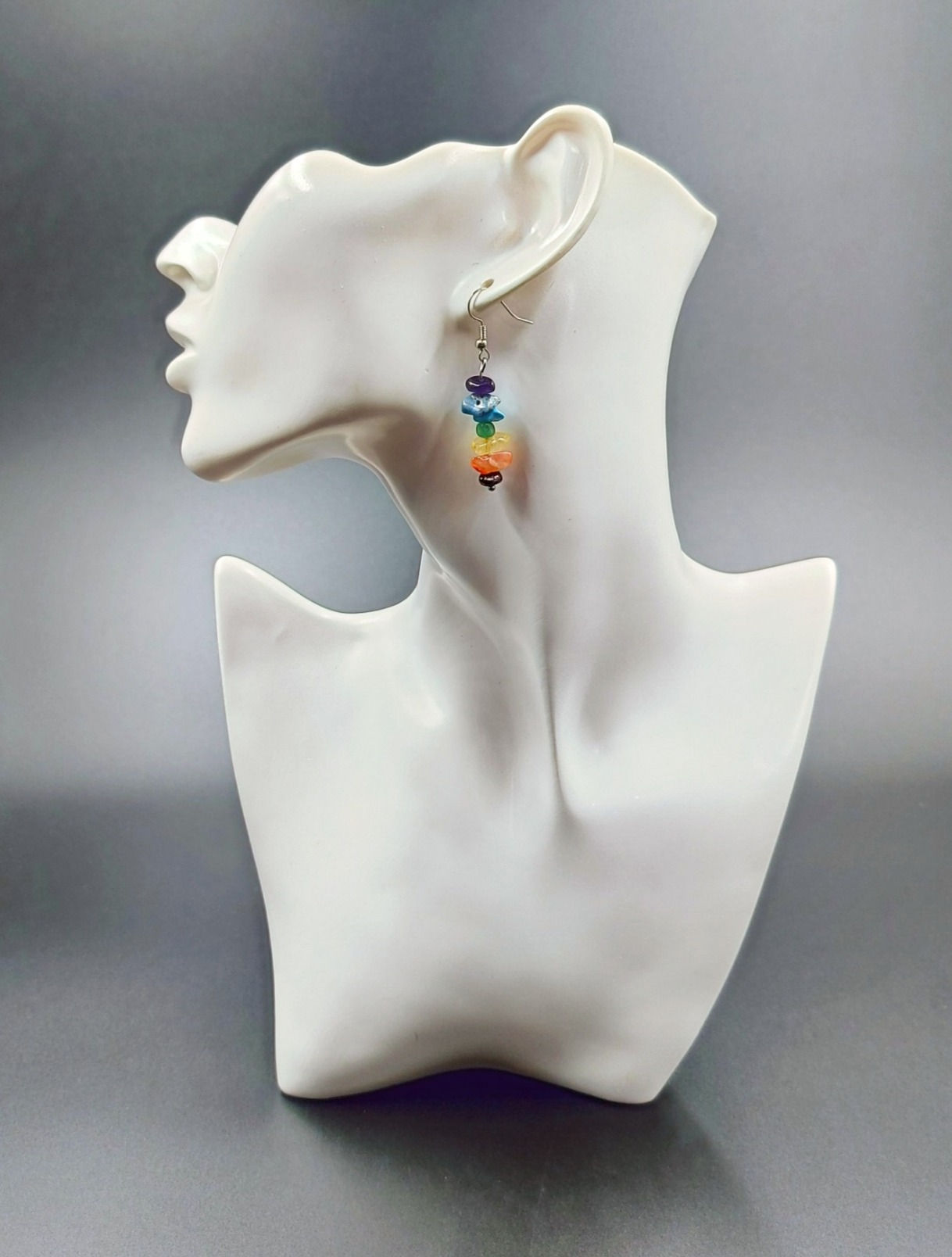 Silver Plated Chakra Earrings