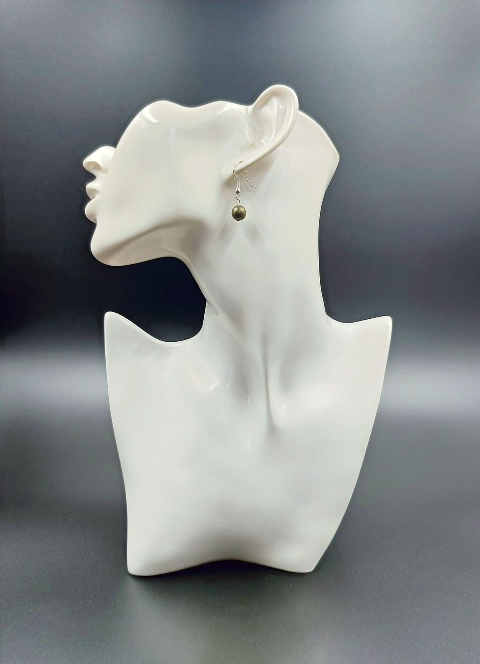 Silver Plated Pyrite Earrings