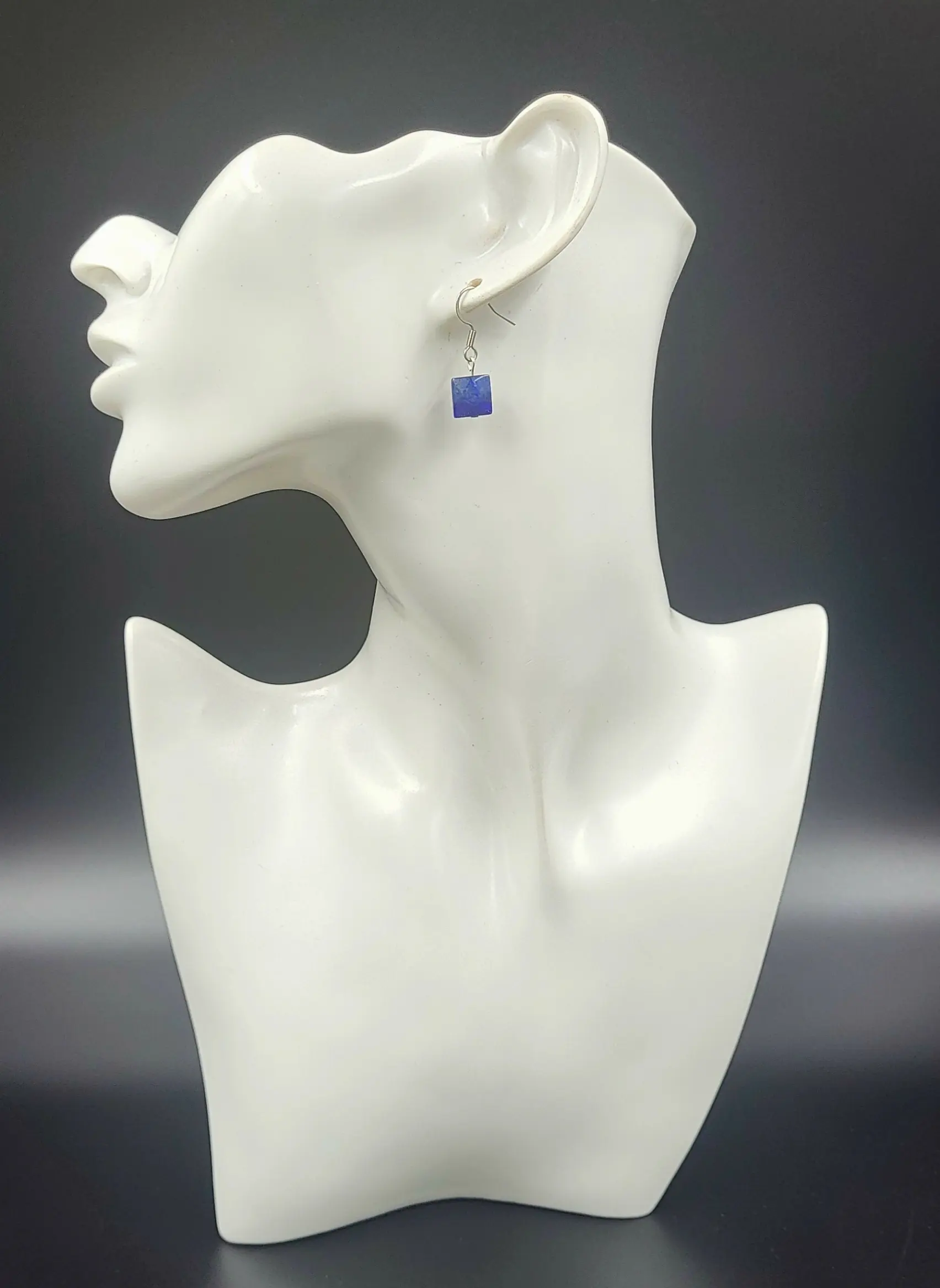 Lapis Faceted Earrings