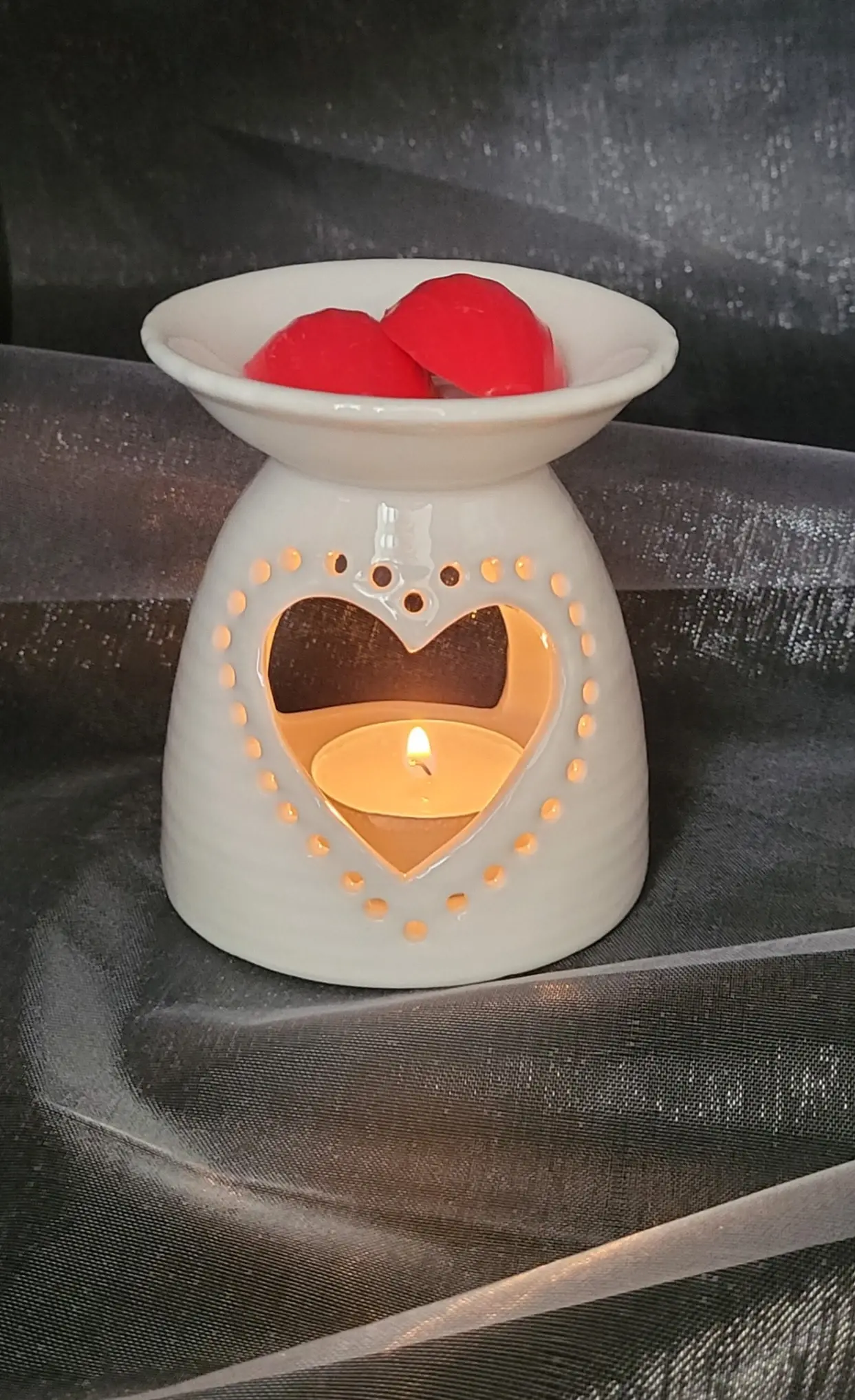 Ceramic Heart Oil Burner