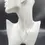 Thumbnail: Black obsidian heart pendant with a stainless steel chain displayed on a female mannequin.