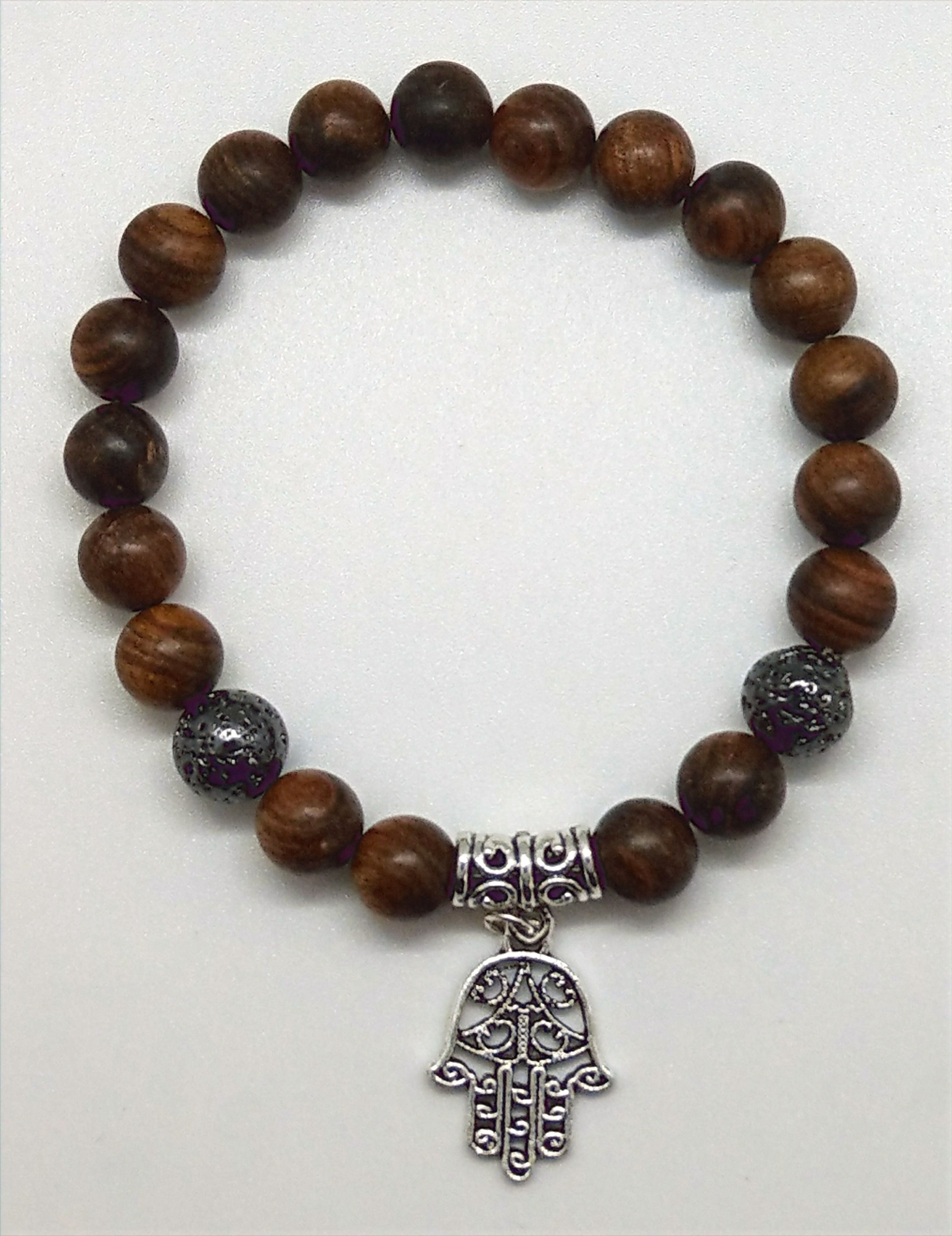 Sandalwood Beads Mala Bracelet