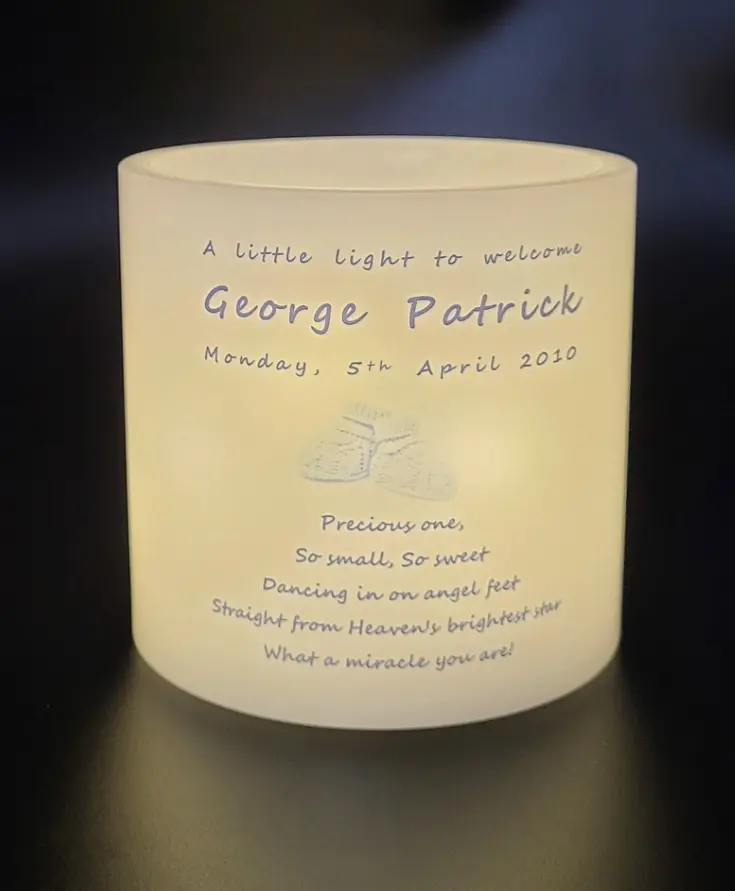 Thumbnail: Personalised New Birth Eternal Candle