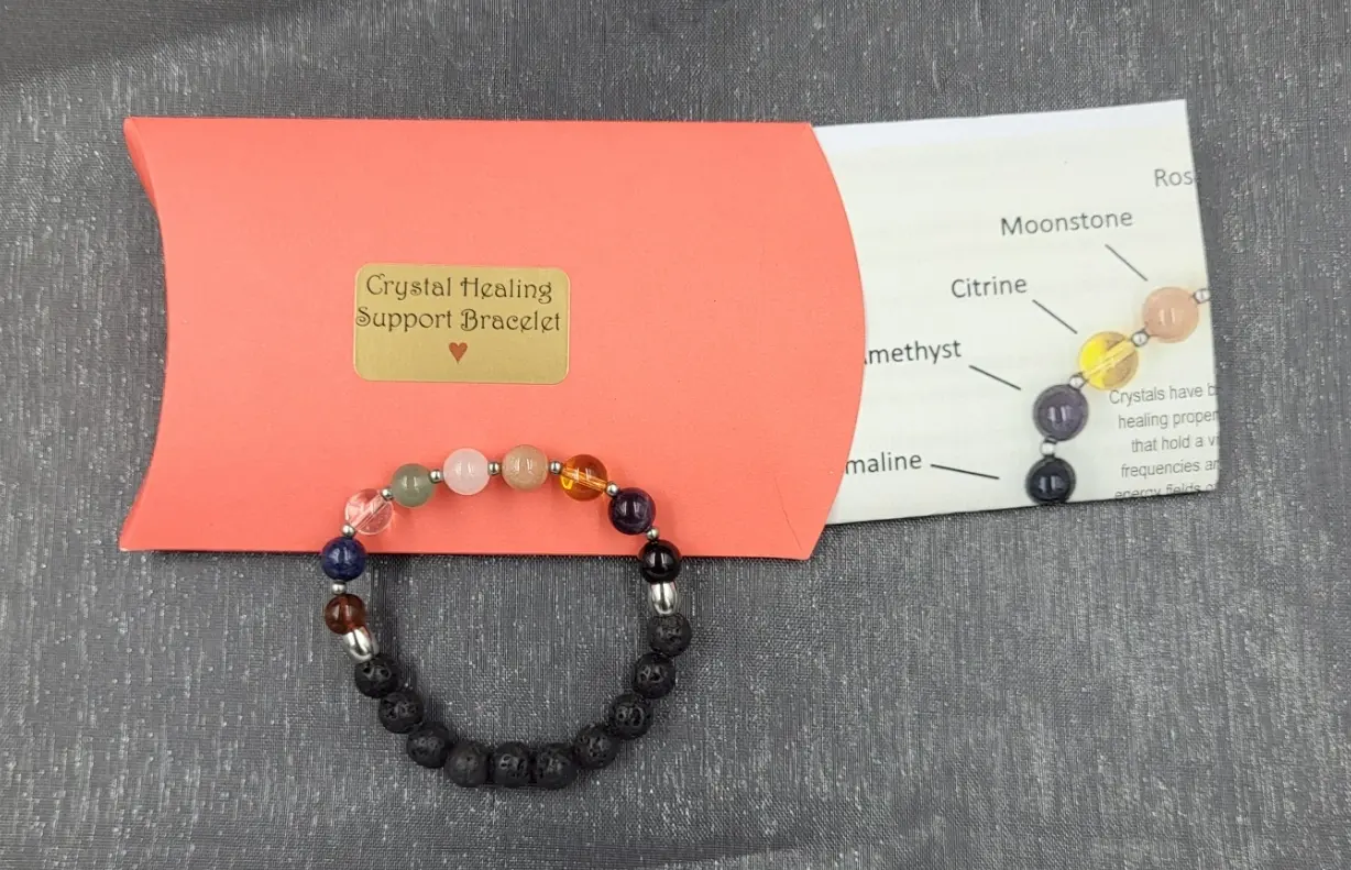Crystal Healing Support Bracelet for Pain