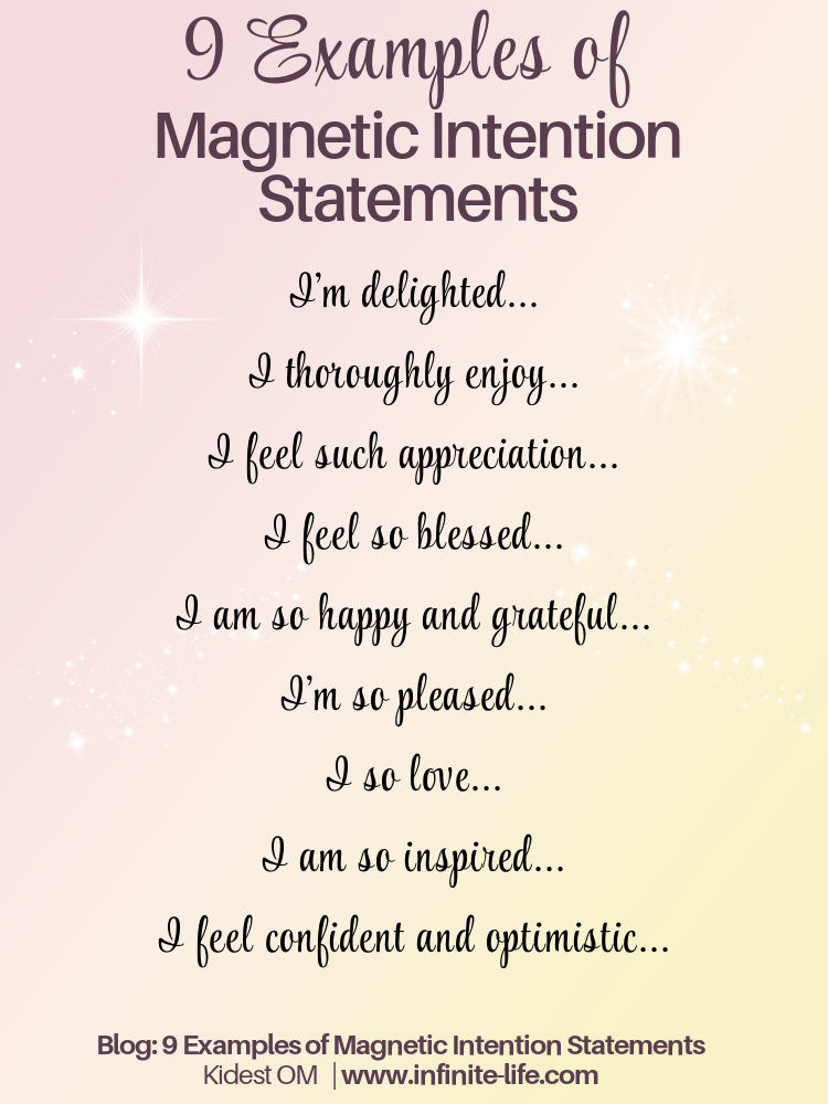 9 Examples of Magnetic Intention Statements