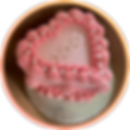 Customized Pink Heart Cake in Reno