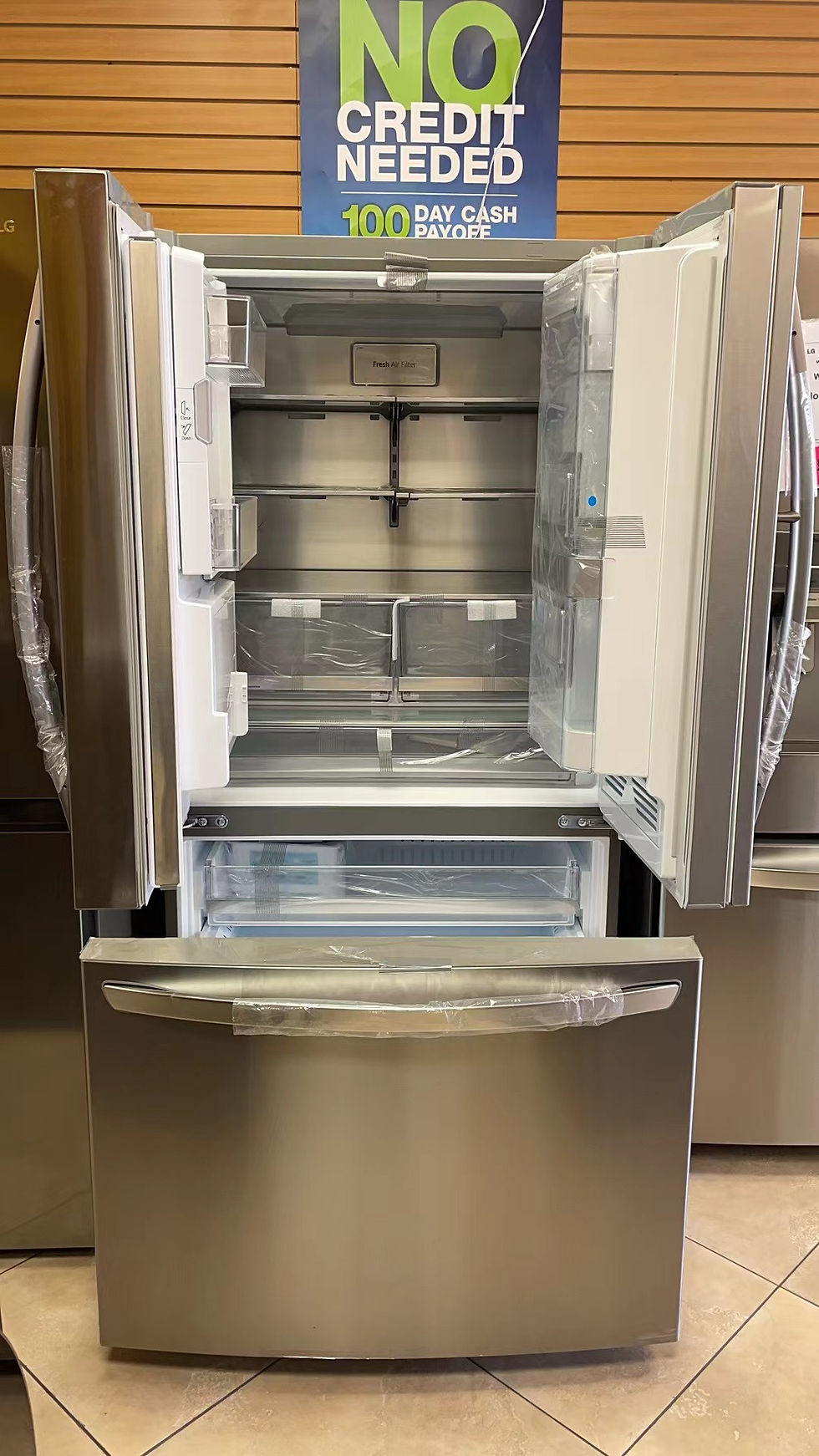 Thumbnail: 30 cu. ft. Smart wi-fi Enabled InstaView Door-in-Door Refrigerator with Craft