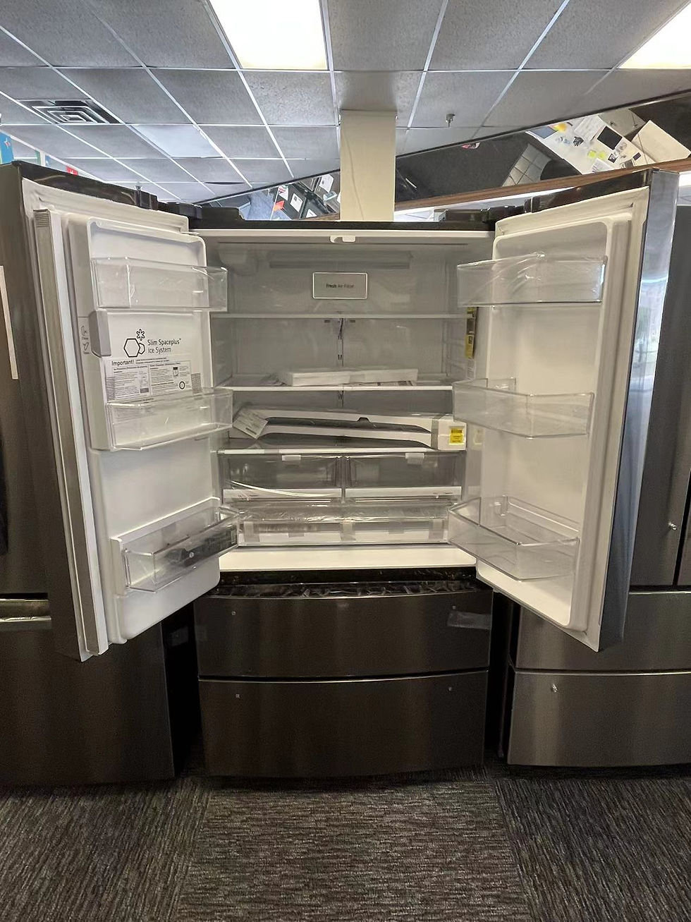 Thumbnail: 22 cu ft. Smart Counter Depth Double Freezer Refrigerator with Craft Ice
