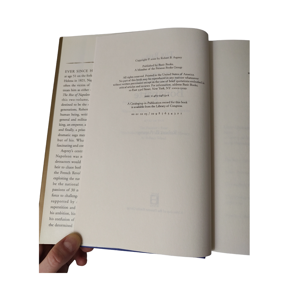 Thumbnail: The Rise of Napoleon Bonaparte by Robert Asprey 2000 1st Edition