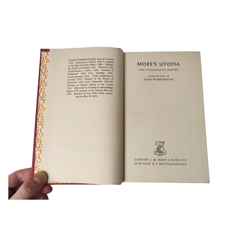Thumbnail: Utopia by Thomas More 1957